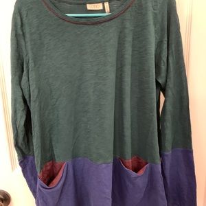 LOGO long sleeve tunic tee